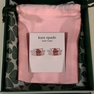 Kate Spade French Bulldog Earrings